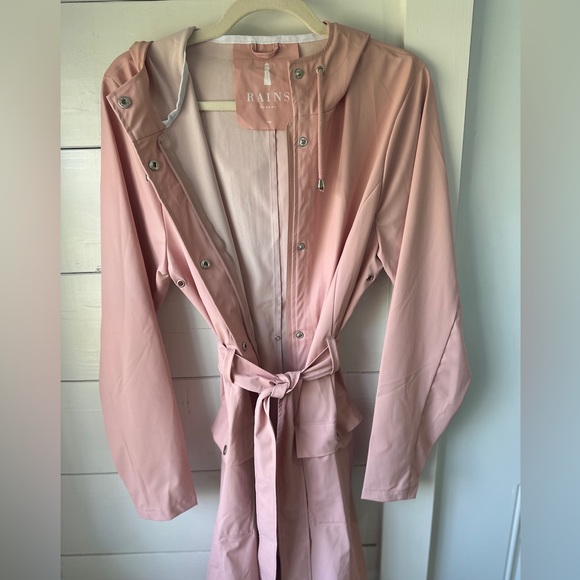 Rains Jacket, Pink S/M - Picture 7 of 15